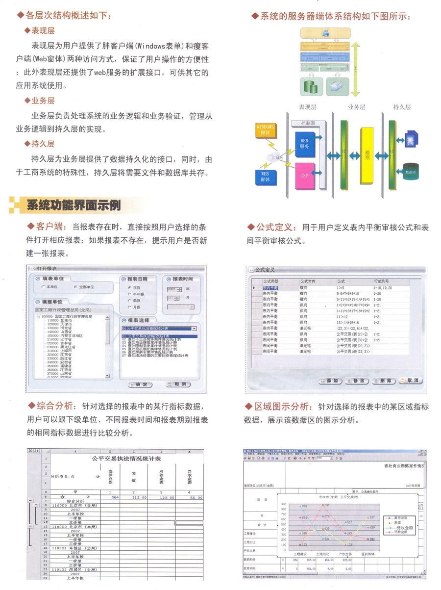 工商行政管理统计报表软件